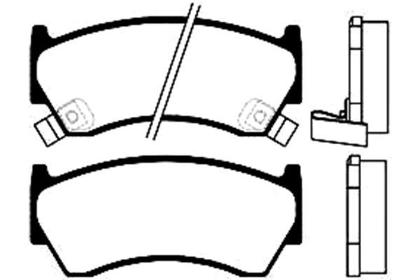 KAVO PARTS Комплект тормозных колодок, дисковый тормоз BP-6533